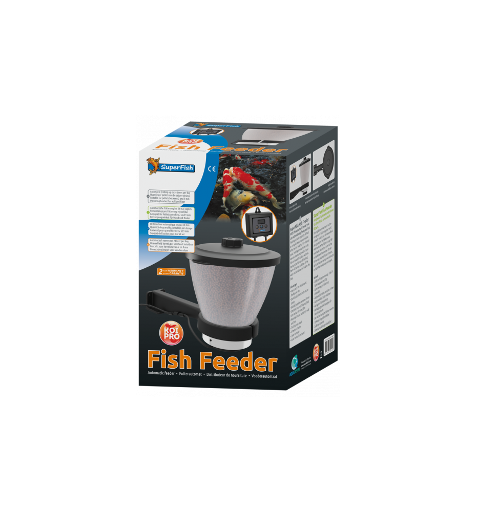 SuperFish Koi Pro Fish Feeder – Nourrisseur automatique pour bassin et carpes koï