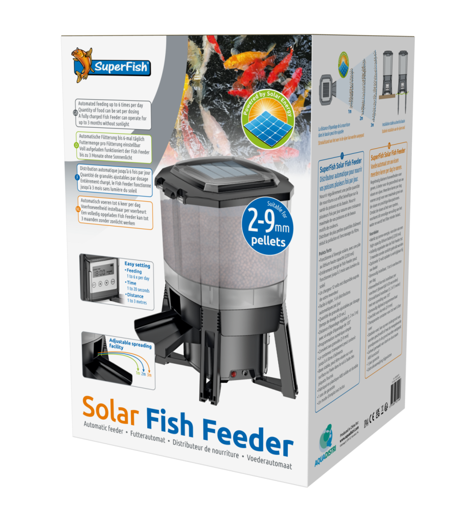 Solar Fish Feeder – Distributeur automatique solaire de nourriture pour bassin