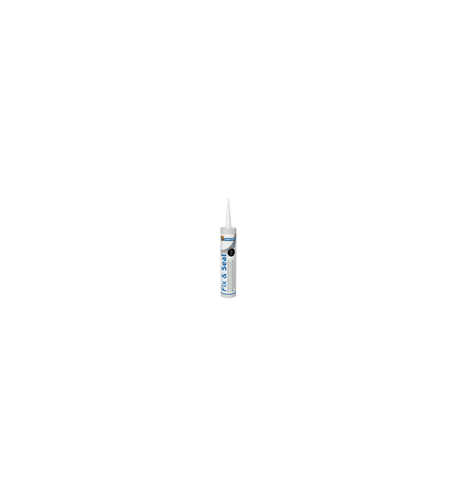 SuperFish Fix & Seal 290 ml Noir – Colle et mastic d'étanchéité pour aquarium et bassin