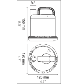 SICCE Ultra Zero – Pompe submersible d’aspiration basse 3000 l/h
