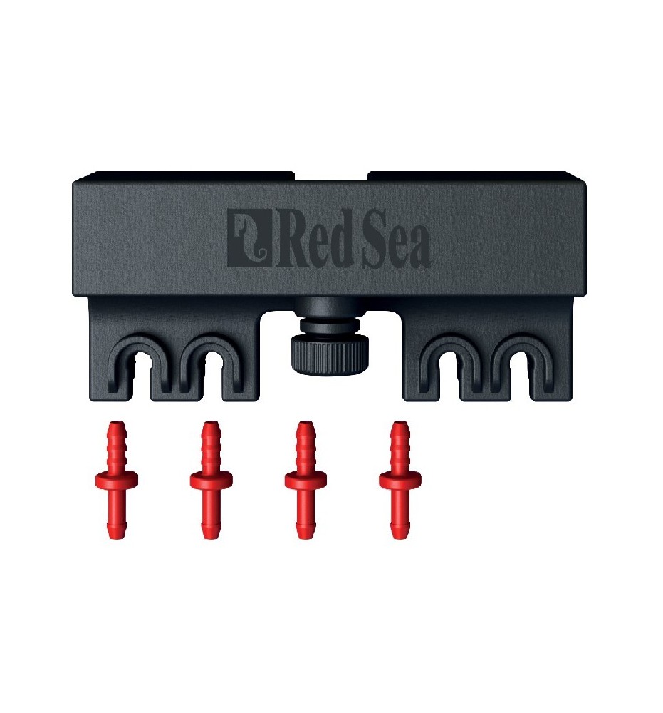 Red Sea Support de tubes pour pompe doseuse – Support officiel avec 4 raccords rapides pour ReefDose