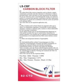 Glamorca Filtre à charbon actif en bloc – Cartouche filtrante pour osmoseur d'aquarium