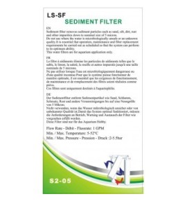 Glamorca Filtre à sédiments – Cartouche filtrante pour osmoseur d'aquarium