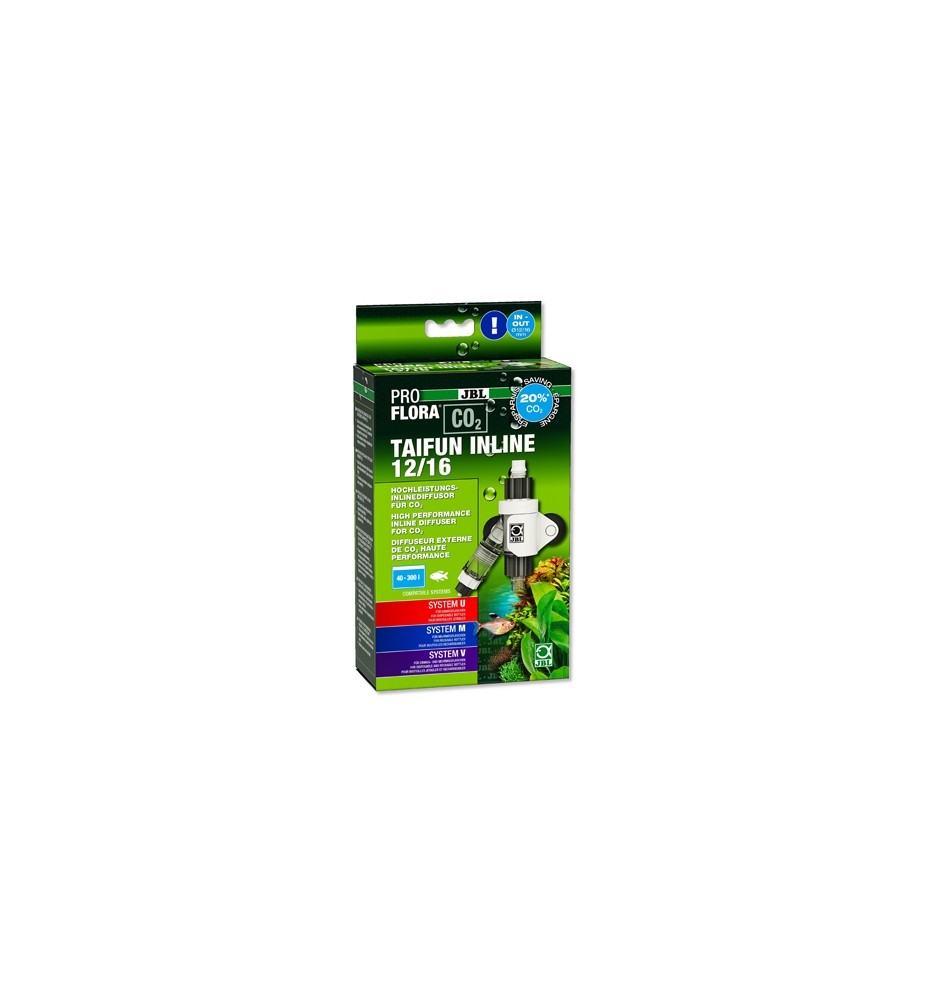 JBL PROFLORA CO₂ TAIFUN INLINE – Diffuseur CO₂ en ligne pour filtre extérieur