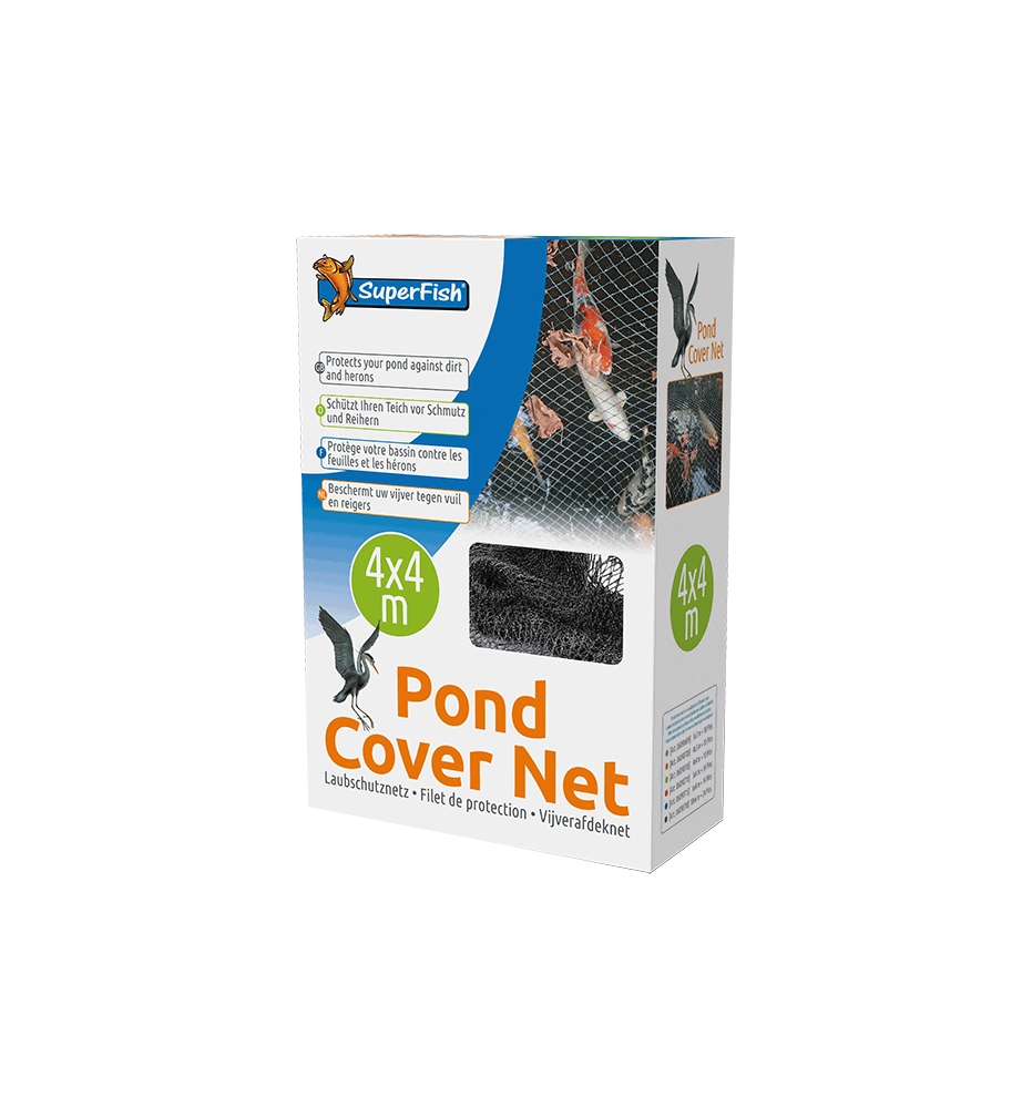 SuperFish Pond Cover – Filet de protection pour bassin avec piquets