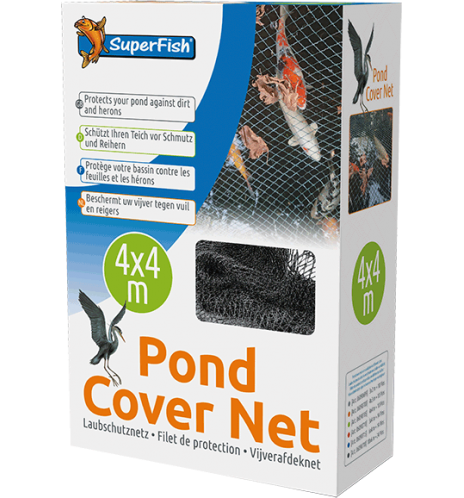 SuperFish Pond Cover – Filet de protection pour bassin avec piquets