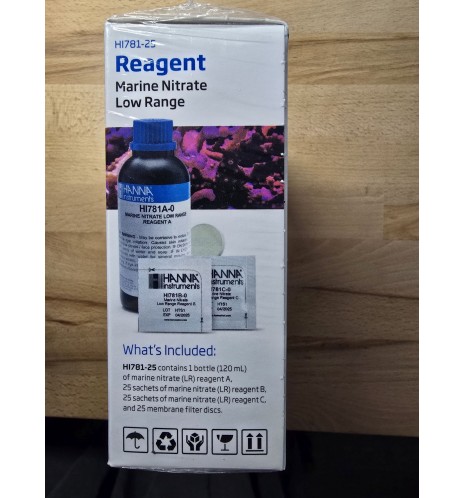 Réactifs HI781-25 pour Nitrates en eau de mer 25 tests