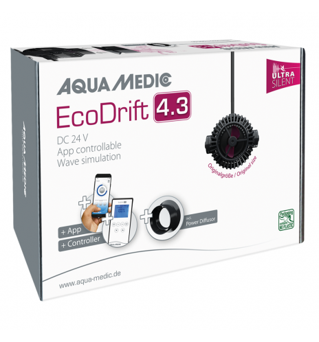 Aqua Medic EcoDrift x.3 – Pompe de brassage Wi-Fi réglable pour aquarium
