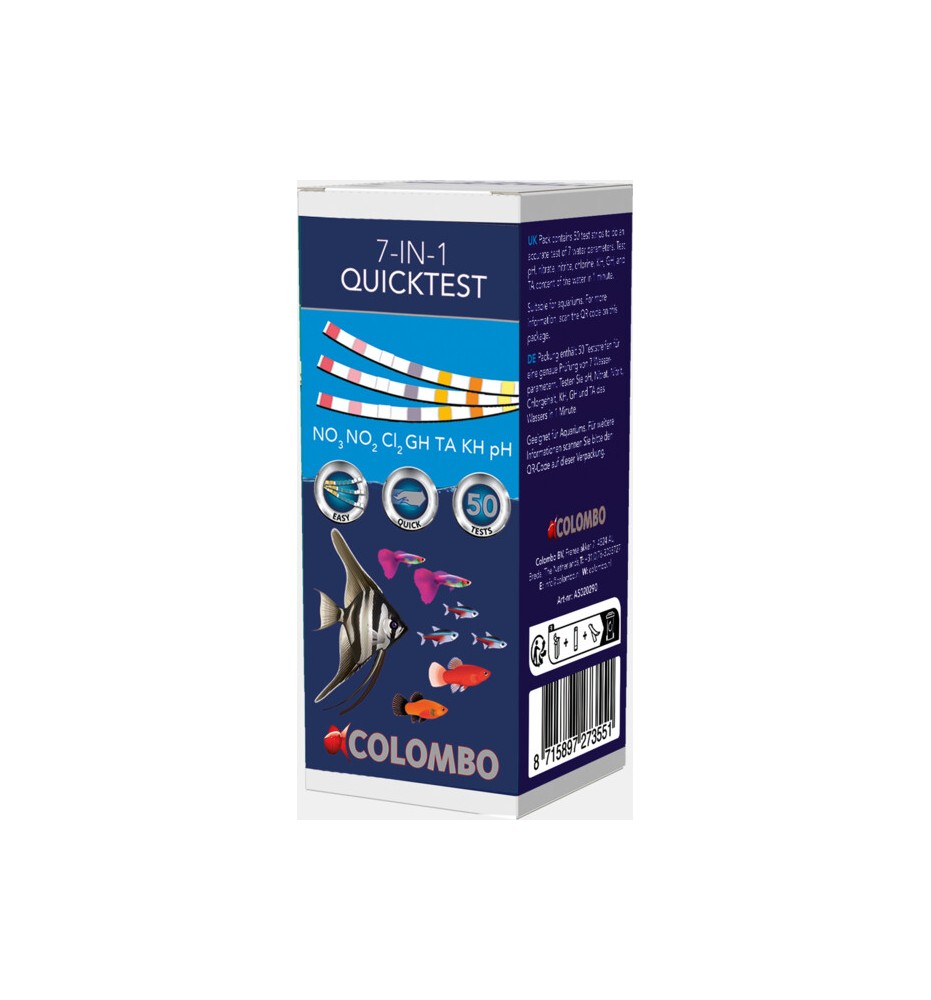 COLOMBO AQUA QUICKTEST 6 - 50 STRIPS