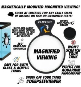 Flipper DeepSee Max – Loupe optique magnétique pour aquarium