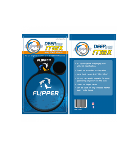 Flipper DeepSee Max – Loupe optique magnétique pour aquarium