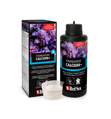 Red Sea Reef Foundation A Calcium+ – Supplément de calcium, strontium et baryum pour aquarium récifal