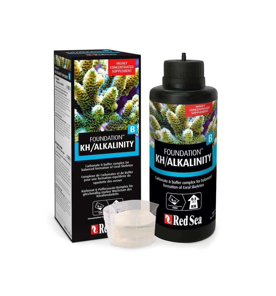 Red Sea Reef Foundation B KH/Alkalinity – Supplément d'alcalinité (KH) pour aquarium récifal