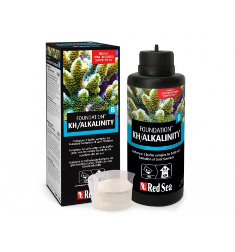 Red Sea Reef Foundation B KH/Alkalinity – Supplément d'alcalinité (KH) pour aquarium récifal