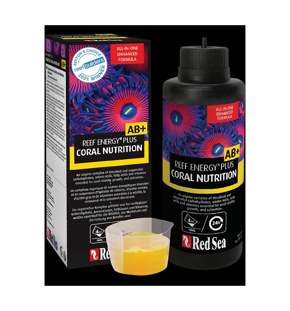Red Sea Reef Energy Plus AB+ – Nourriture liquide complète pour coraux