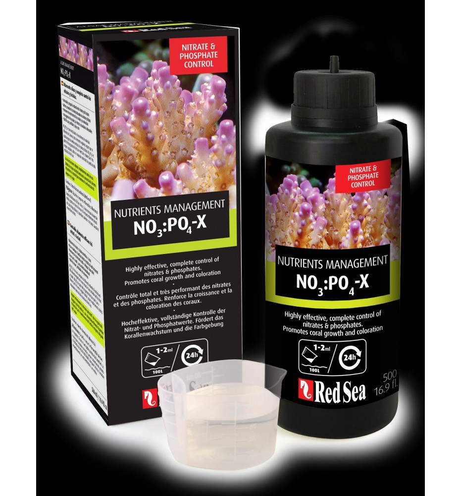 Red Sea NO3:PO4-X – Réducteur biologique de nitrates et phosphates pour aquarium récifal