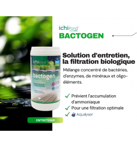 Bactogen, entretien de la filtration biologique date courte
