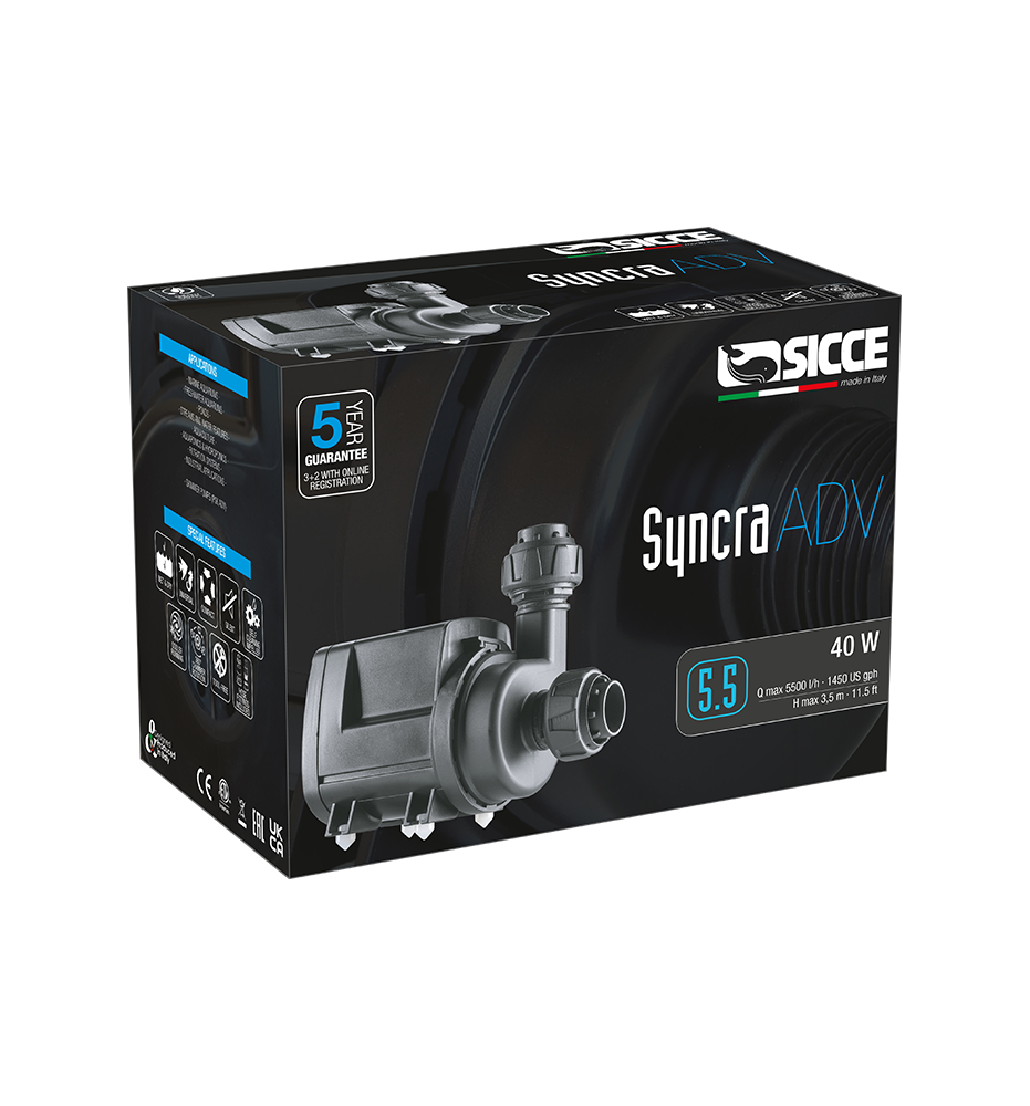 SICCE Syncra ADV – Pompe de remontée haute performance 5.5 / 9.0
