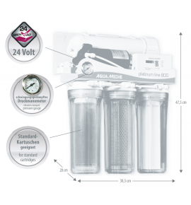 Aqua Medic Platinum Line 800 – Osmoseur inverse jusqu’à 800 L/jour