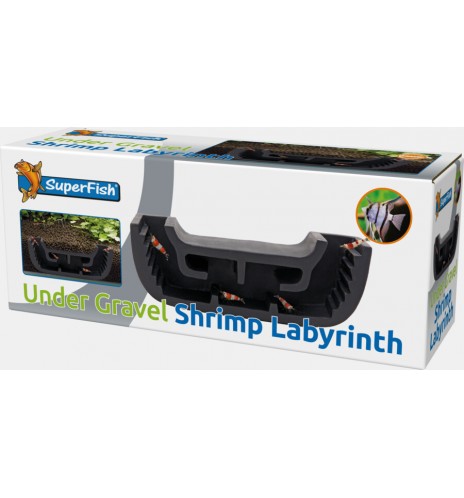 SuperFish Undergravel Shrimp Labyrinth – Cachette souterraine pour crevettes
