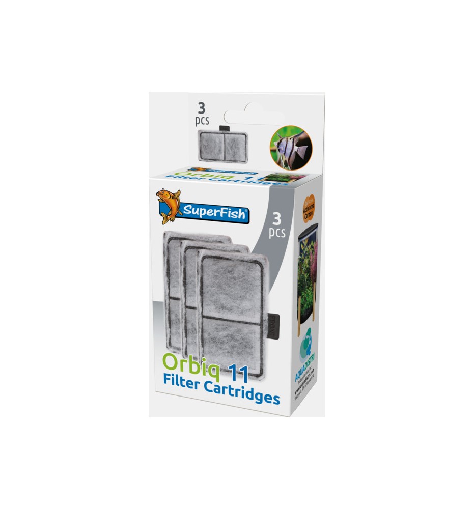 SuperFish OrbiQ 11 Cartouches – Cartouches filtrantes de rechange x3
