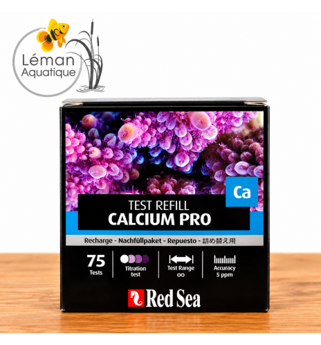 Red Sea Calcium Pro – Recharge pour test calcium Ca – 75 tests