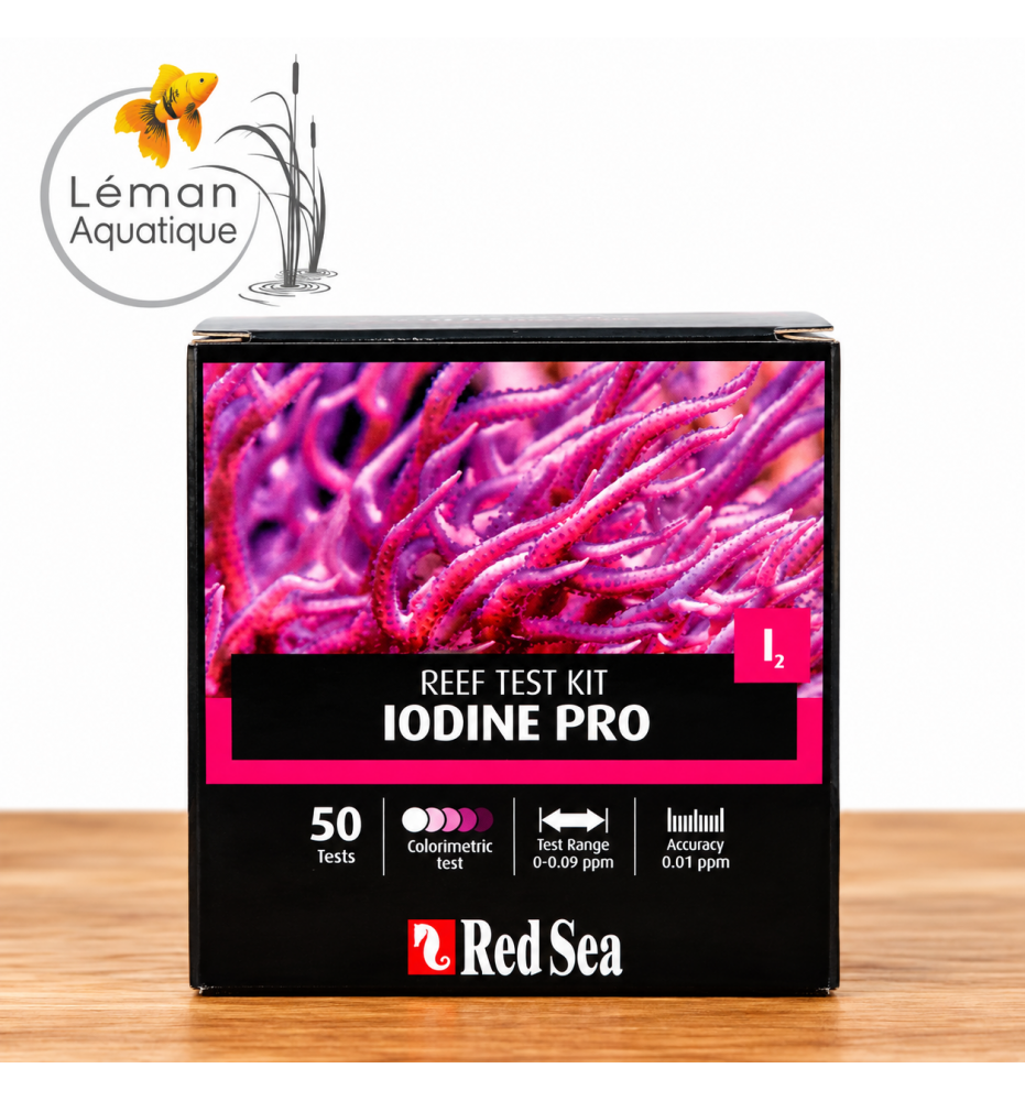 Red Sea – Iodine Pro Test Kit – Test iode pour aquarium récifal – 50 tests