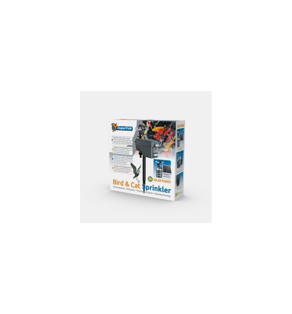 SuperFish Bird & Cat Sprinkler – Effaroucheur solaire à jet d’eau pour bassin