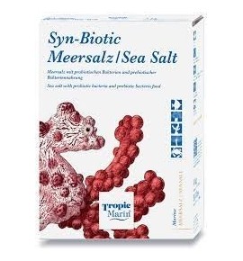 Tropic Marin Syn-Biotic Sea Salt – Sel marin enrichi en probiotiques et prébiotiques pour aquariums récifaux